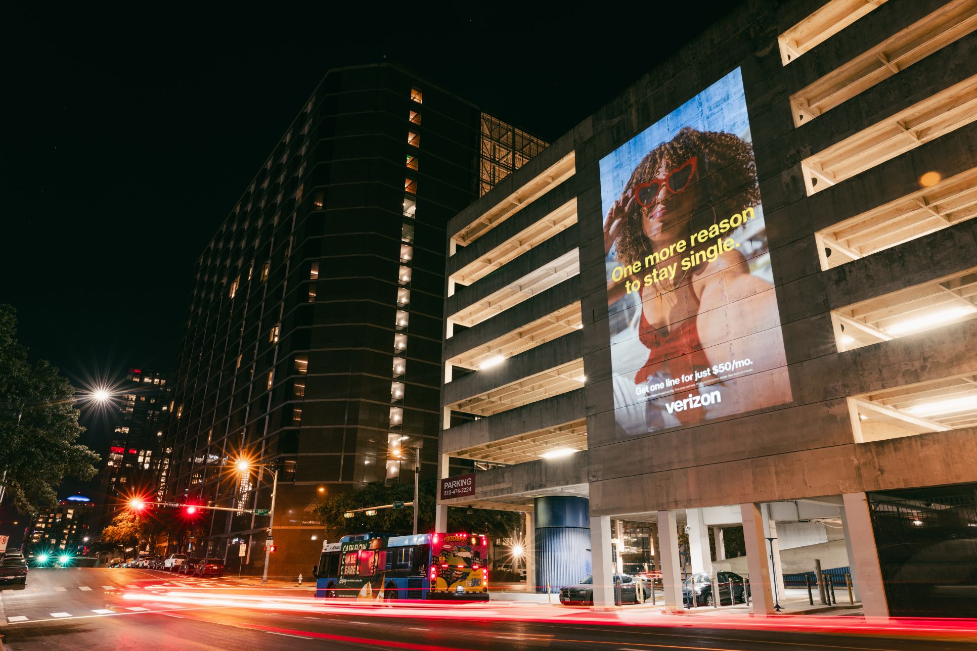 Verizon projection campaign